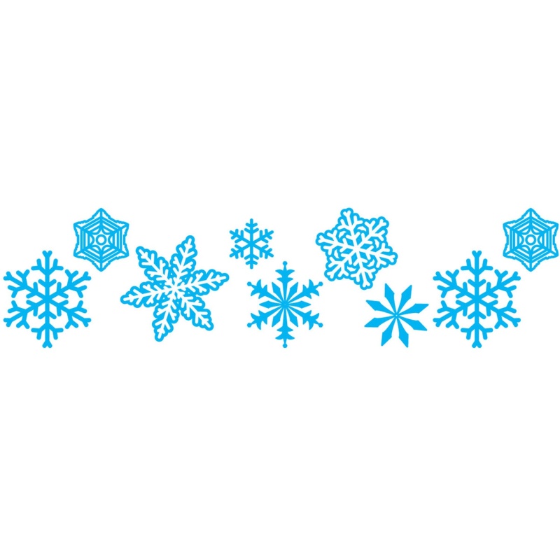 Deco Rollers Full Sets Snowflakes