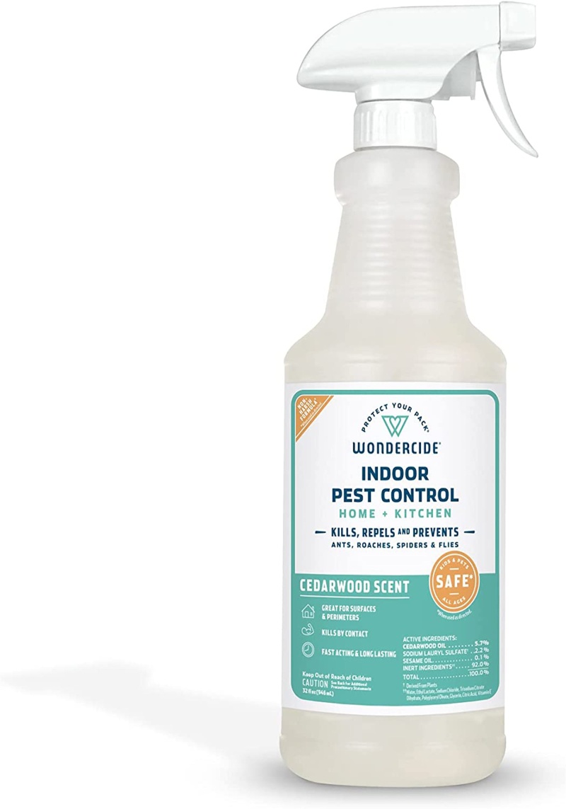 Wondercide Flea Tick And Mosquito Control Spray 32 Oz.- Cedar - Cedar Oil For Indoor Flea Control