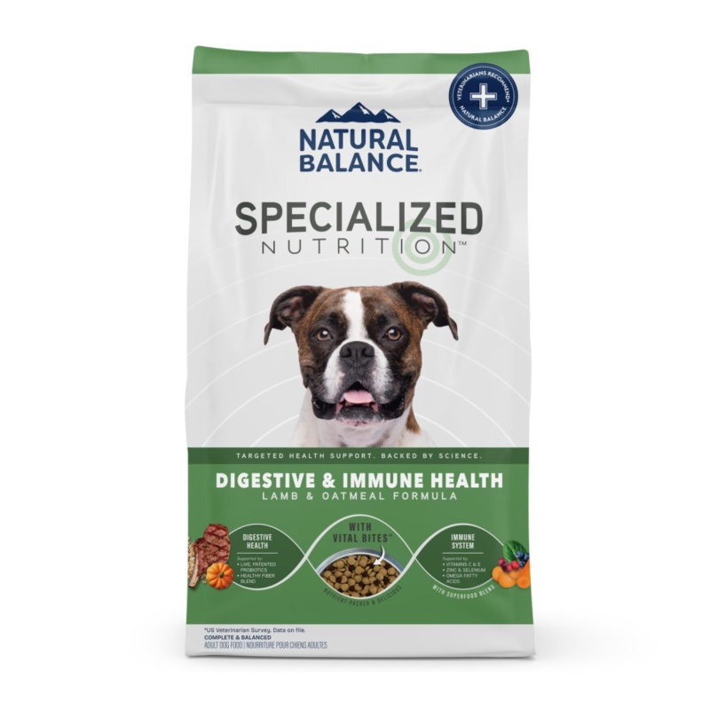 Image showcasing Natural Balance Pet Foods Specialized Digestive Immune Dry Dog Food ...