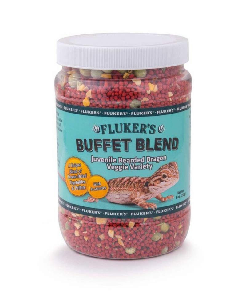 Fluker's Buffet Blend Juvenile Bearded Dragon Veggie Variety Freeze ...