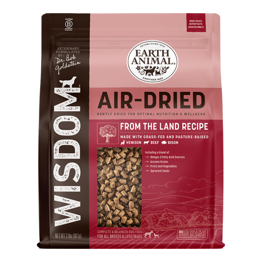Earth Animal Dog Wisdom Air-Dried From The Land 2Lb