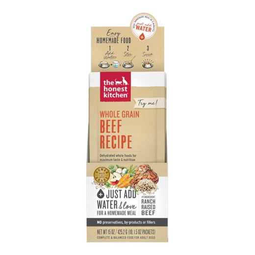The Honest Kitchen Dog Dehydrated Beef 1.75Oz. 10 Count