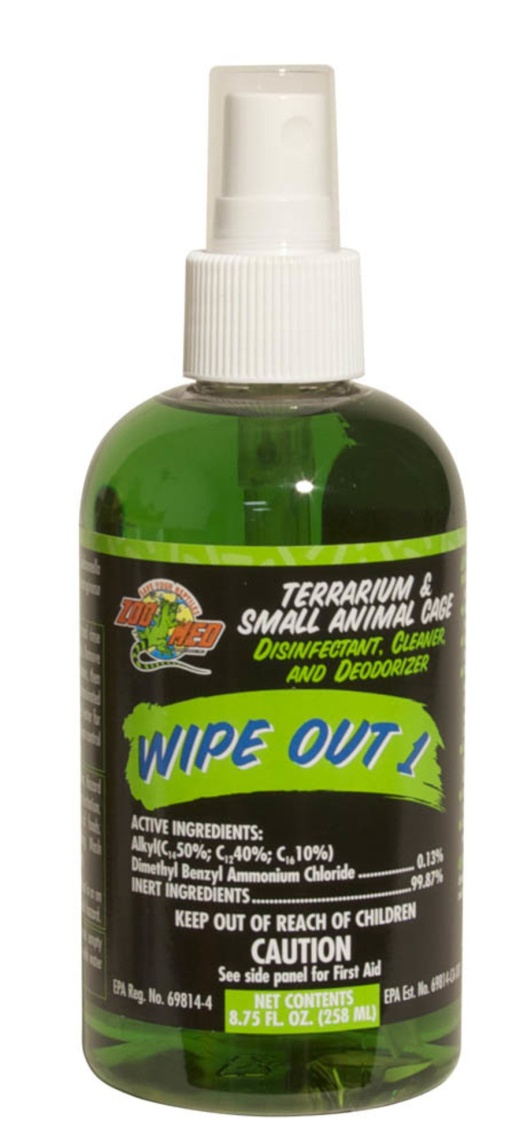 Zoo Med Wipe Out 1 - Terrarium Cleaner, Disinfectant & Deodorizer