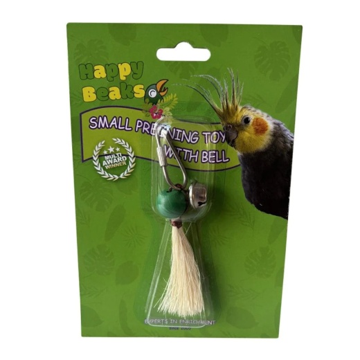 A&E Cages Happy Beaks Preening Toy With Bell - Best Bird Toy for Small Birds