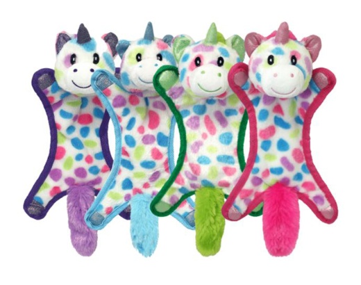 Multipet Ball-Head Unicorn Puppy Toy - Assorted 1Ea/10 In
