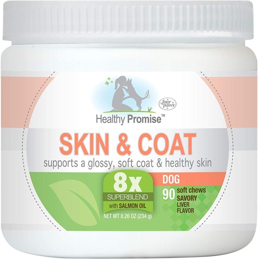 Four Paws Healthy Promise Dog Supplements For Skin And Coat Soft Chews