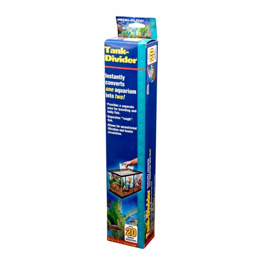 Penn-Plax Tank Divider Clear/Blue for 20 Gallon Aquariums