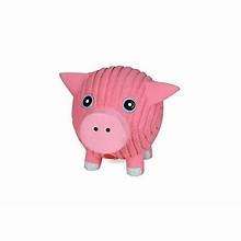 Hugglehounds Dog Hamlet Pig Ruff-Tex Ball Large - Interactive Fetch Toy for Dogs