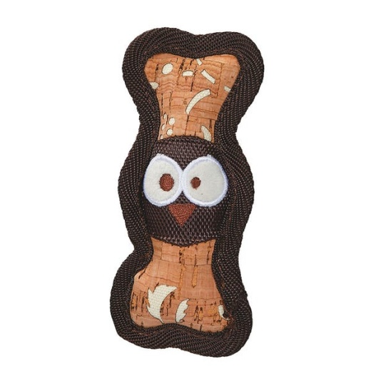Za Corkie Mini Bone Owl Dog Toy