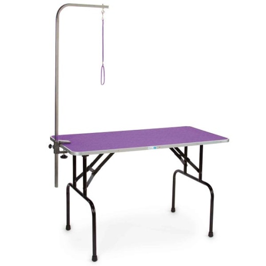 Master Equipment Dog Grooming Table W/48In Arm 48X24in Purple