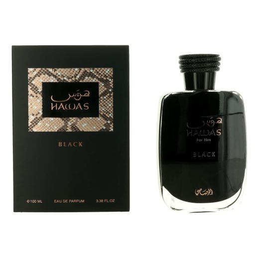 Hawas Black By Rasasi, 3.38 Oz Edp Spray For Men