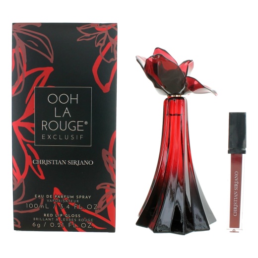 Ooh La Rouge Exclusif By Christian Siriano 3.4Oz Edp Spray For Women With Lip Gloss