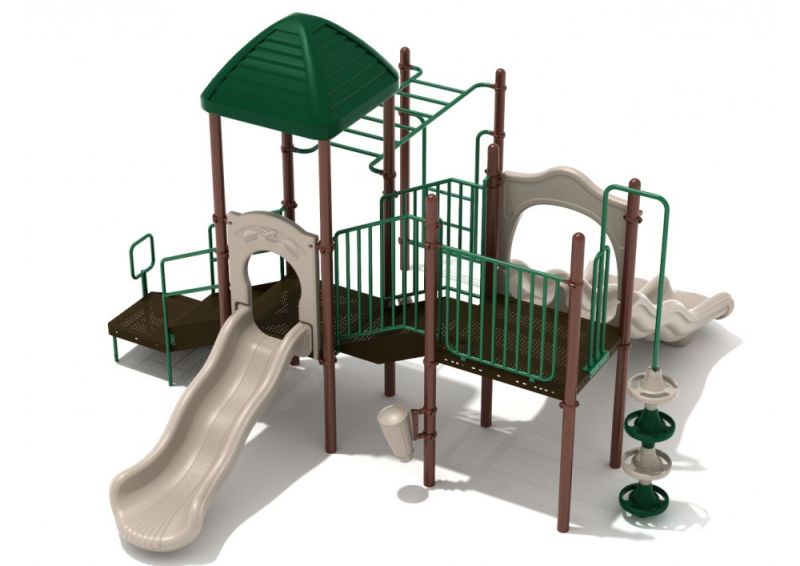 Sunset Harbor Playground Structure with Interactive Games, Slides and Climbers