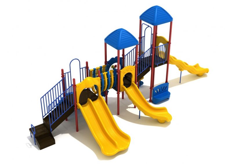Ladera Heights Playground Structure with Interactive Games, Slides and Climbers