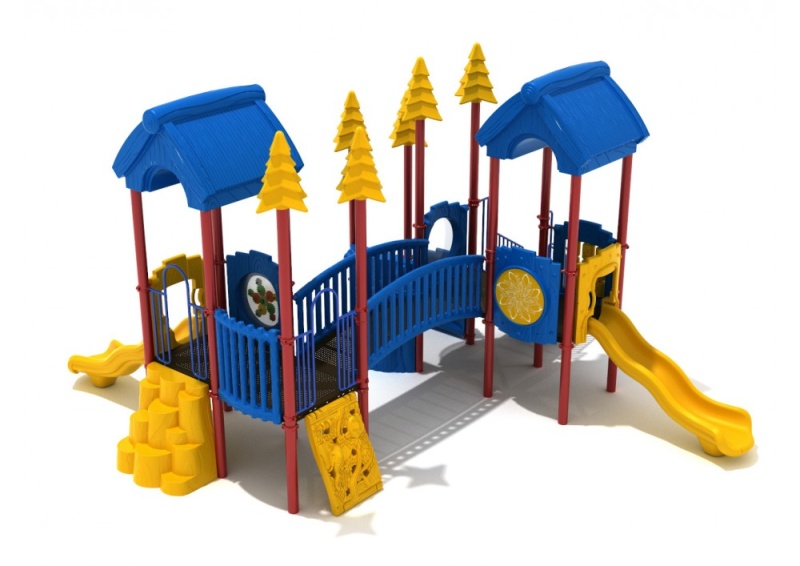 Orchid Oasis Playground Structure with Games, Climbers and Slides