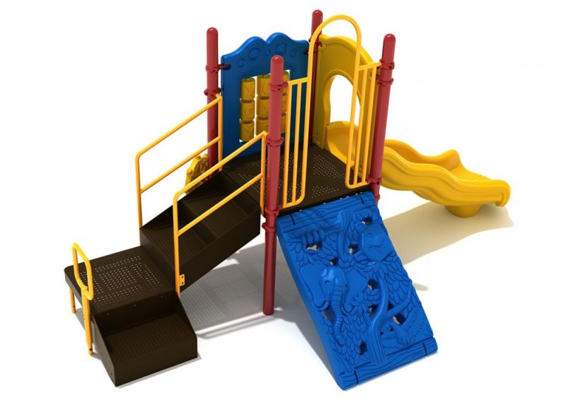 Patriot's Point Playground Structure with Interactive Games, Slide and Climber