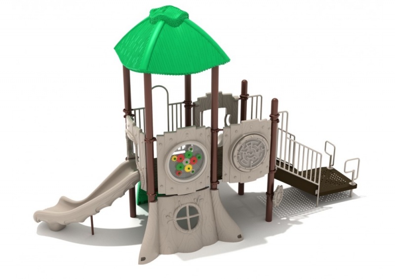 Tilly Tiger Playground Structure with Games, Climber and Slides
