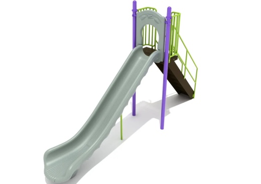6 Foot Single Straight Slide for Thrilling Playground Fun