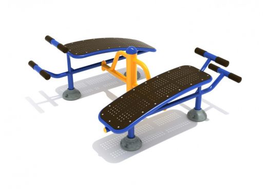 Double Station Sit Up Bench for Core Workouts