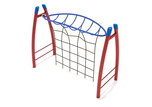 Curved Post Overhead Inverted Horizon Climber With Rope Attachment