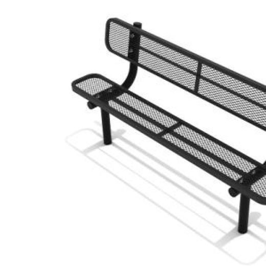 6 Ft. Expanded Steel Bench – Perfect for Outdoor Seating