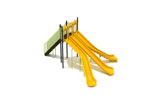 8 Foot Triple Sectional Split Slide - The Ultimate Playground Fun