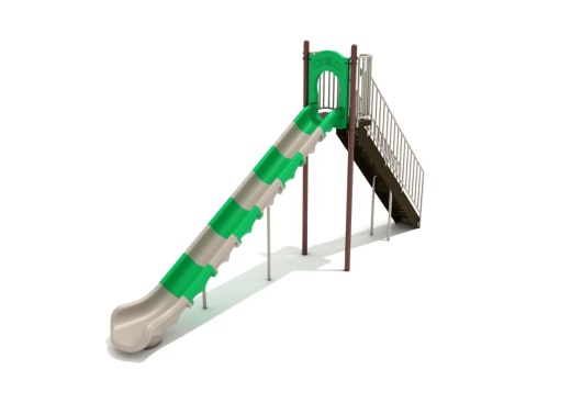 8 Foot Sectional Straight Slide - Perfect Playground Equipment for Kids
