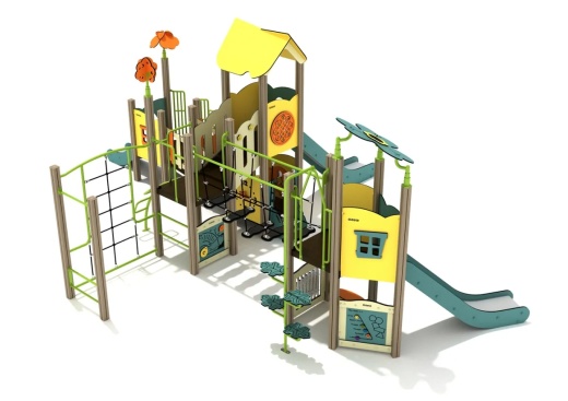 Pecan Hickory Canopy Quest Play Structure, Stainless Steel