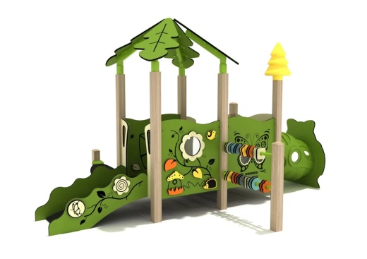 Heather Canopy Mini Play Structure, Saltguard