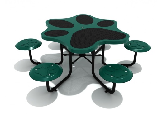 Paw Print Table for Pets and Their Humans