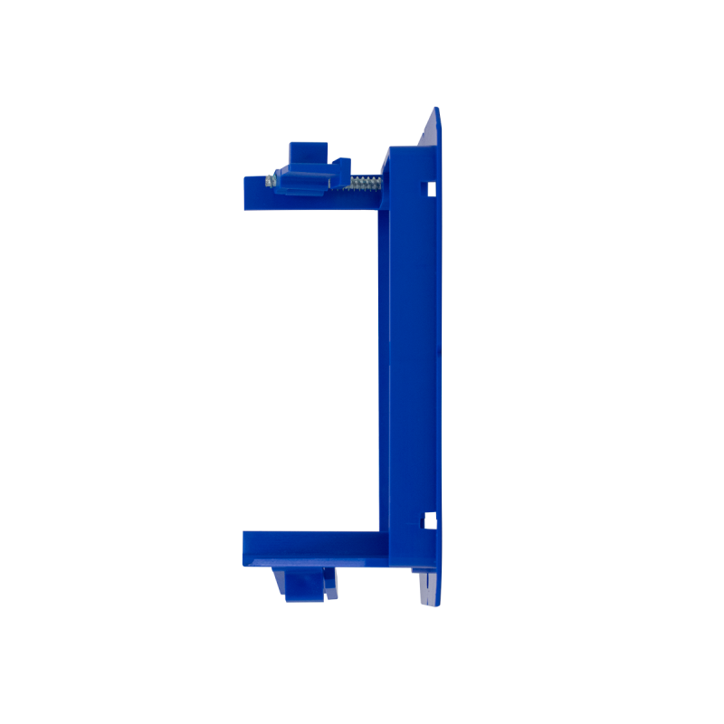 Single Gang Low Voltage Mounting Bracket (Blue)