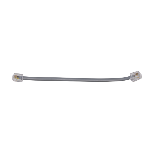 5" Silver 4 Conductor Telephone Line Cord