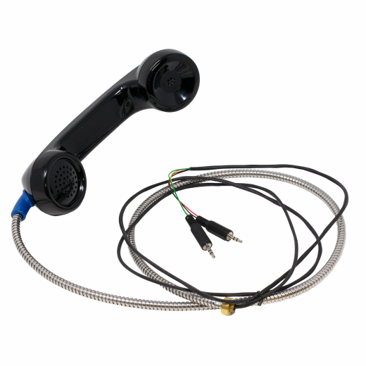 Lexan Pc Handset With Armored Cord - Unbreakable Phone Handset for Kiosk PC