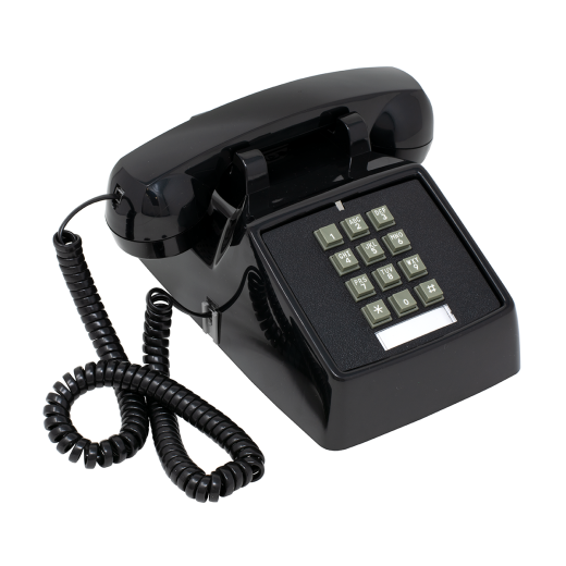 2500 Style Desk Phone with Keypad (Black)