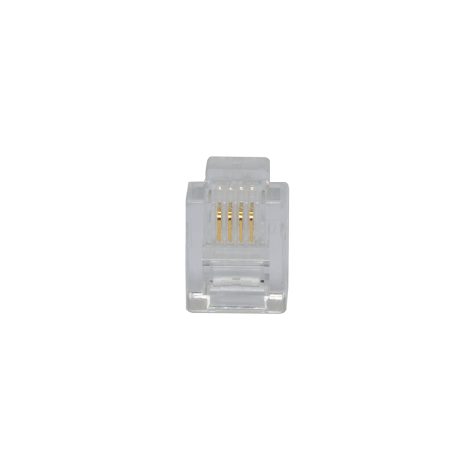 Modular 6P4c Solid Wire Plugs (100 Count)