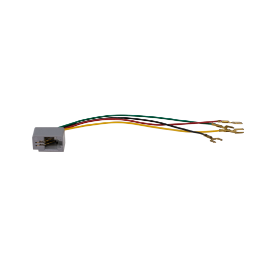 616E Modular Handset Jack - 4P4C Female Jack with Spades for Baseplate and Handset