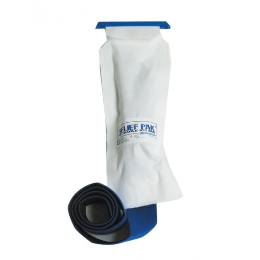 Relief Pak Insulated Ice Bag (5 x 13 inches with Foam Belt and Velcro)