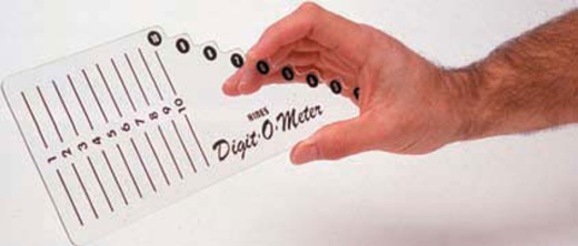 Digit-O-Meter Functional Finger Motion Gauge