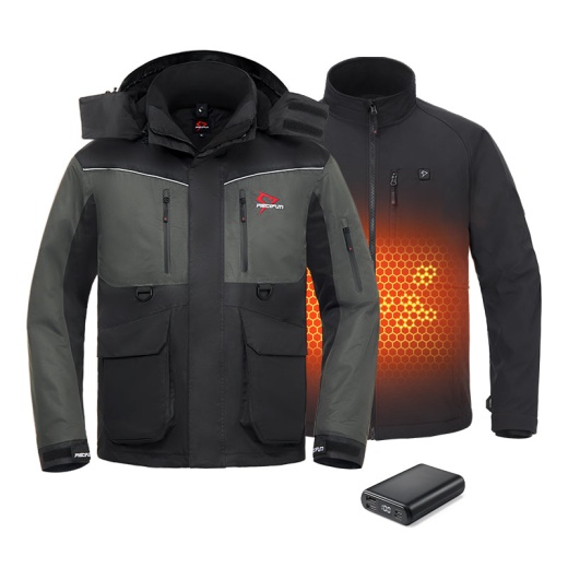 Piscifun Ice Fishing 3-In-1 Jacket Waterproof Fishing Jackets
