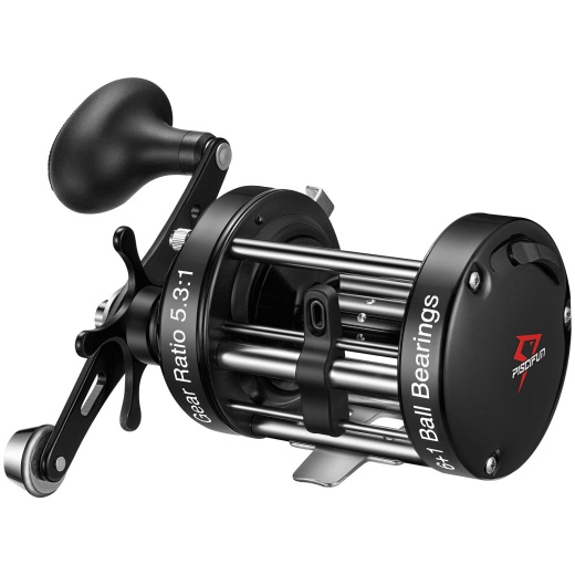 Piscifun® Chaos Xs Round Baitcasting Reel, Saltwater Casting Reels 6000 /  Right Hand / Black
