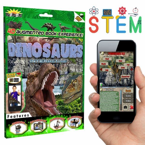 Popar Dinosaurs 4D Smart Book & App