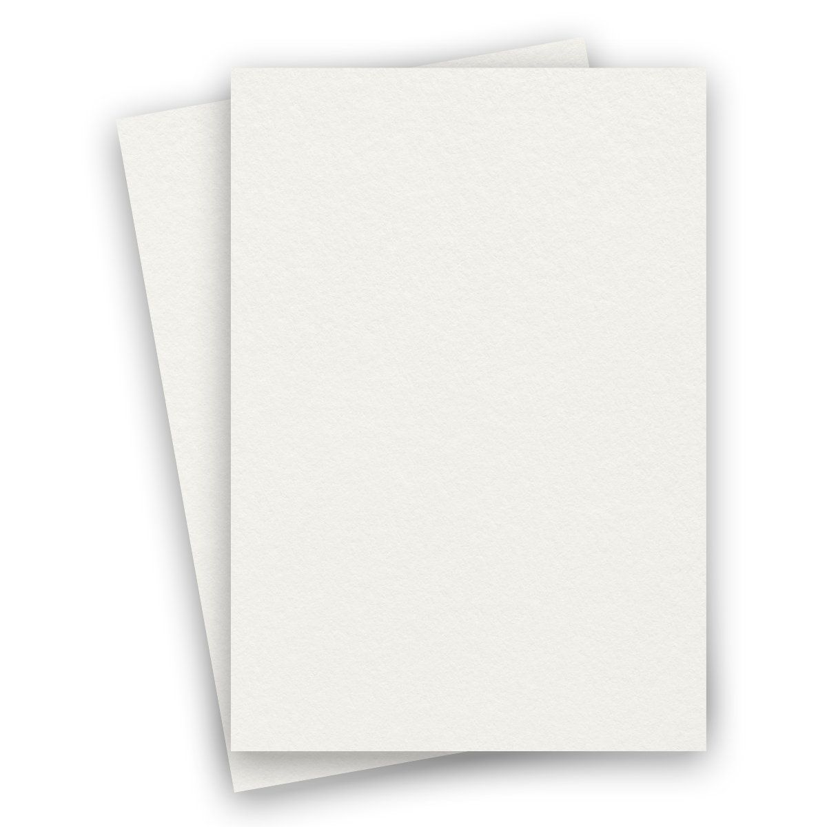 8-1/2-x-11 - 100 per package Premium Pastelle Soft White Paper Deckle-edge