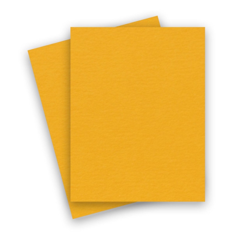 Clearance] BASIS COLORS - 8.5 x 11 CARDSTOCK PAPER - Light Yellow - 80LB  COVER - 100 PK
