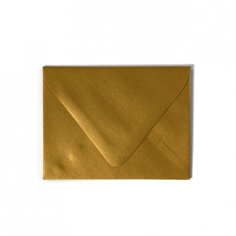 Stardream Metallic - A2 Envelopes (4.375-X-5.75) - Antique Gold Euro Flap - 250 Pk
