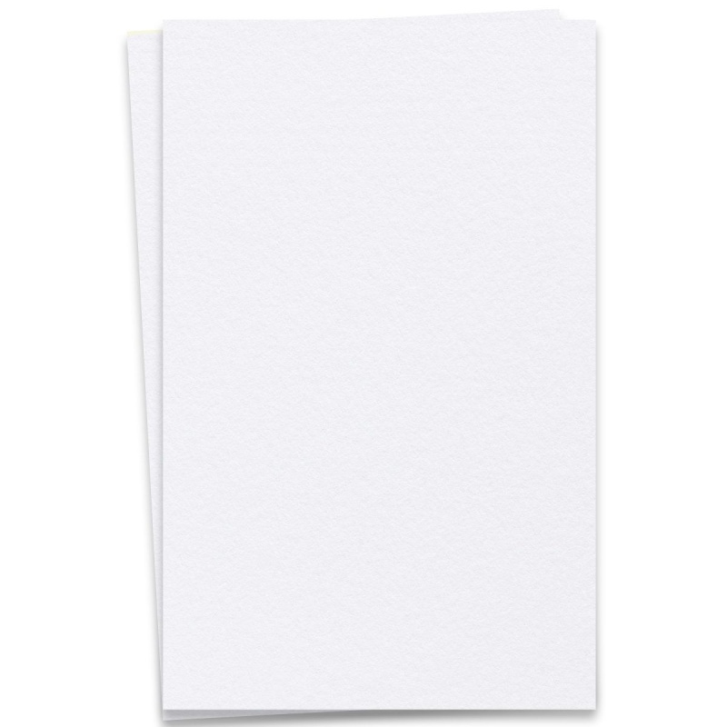 100% Cotton Fluorescent White - 12X18 Size Paper - 90Lb Cover (243Gsm) - 100 Pk