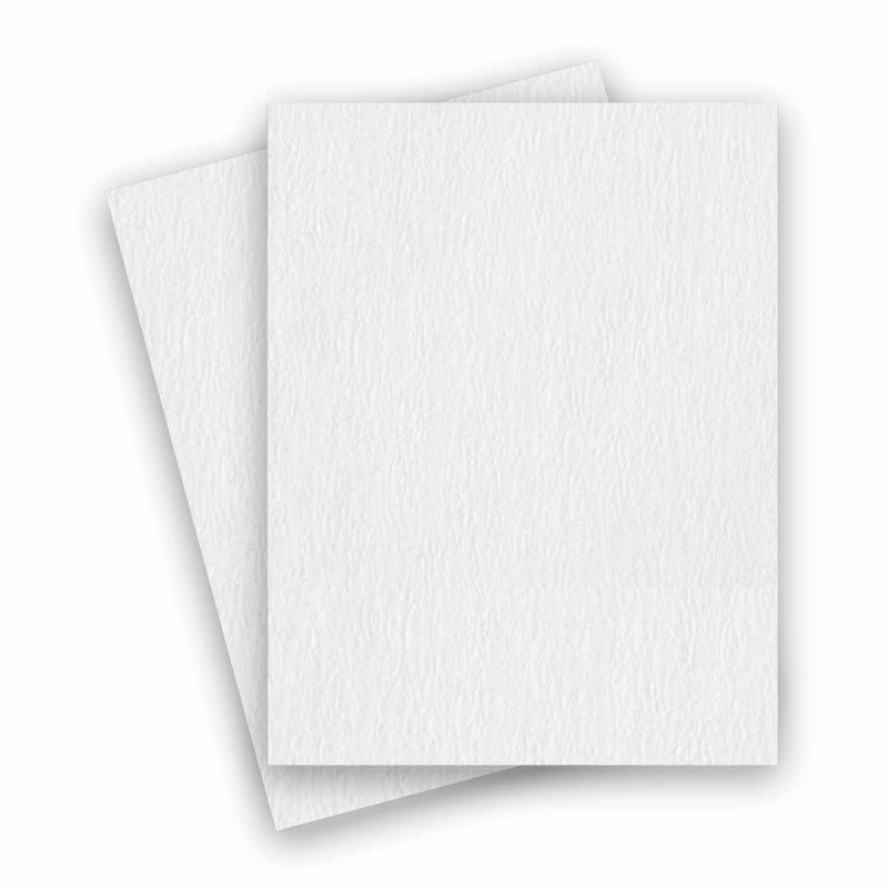 [Clearance] Ruche White 80T 8.5X11 Crepe Textured Paper - 25 Pk