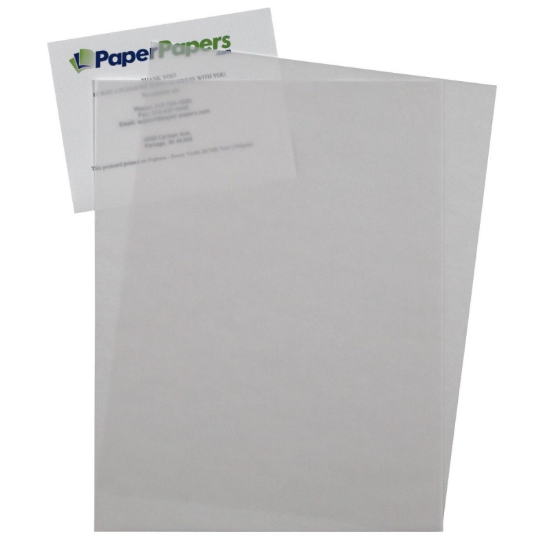 BASIS COLORS - 8.5 x 11 CARDSTOCK PAPER - White - 80LB COVER