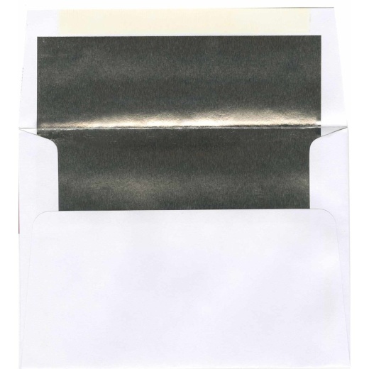 A2 White/Silver Foil Lined Envelopes - 1000 Pack