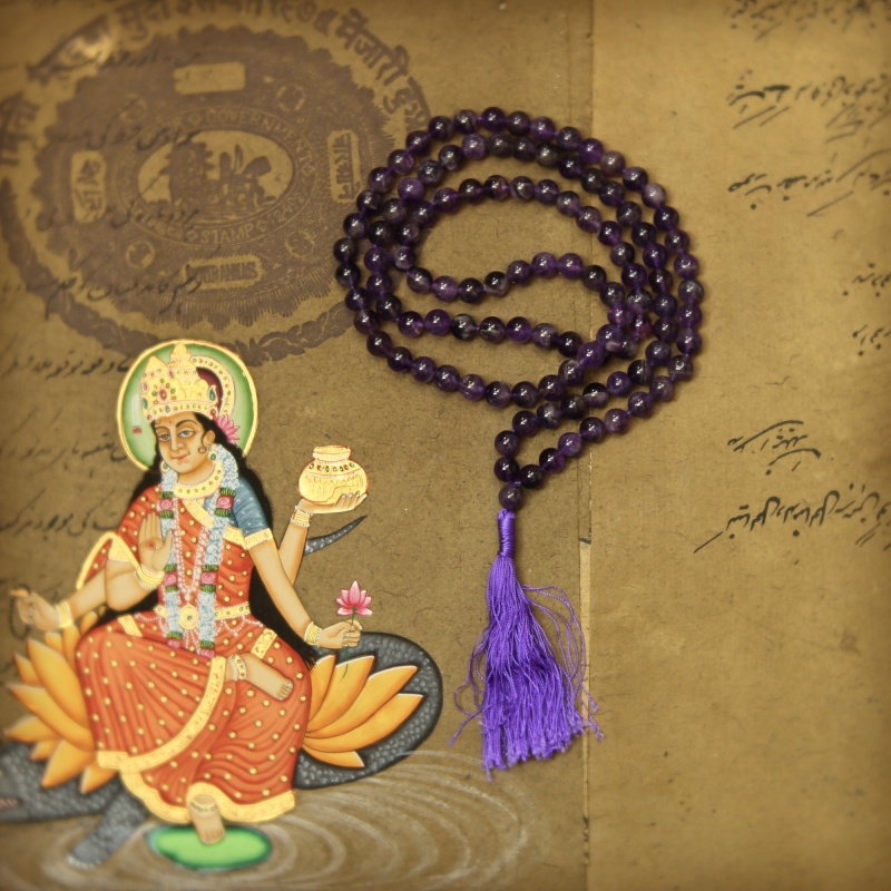 Prayer Mala Beads - Amethyst - 108 Prayer Beads