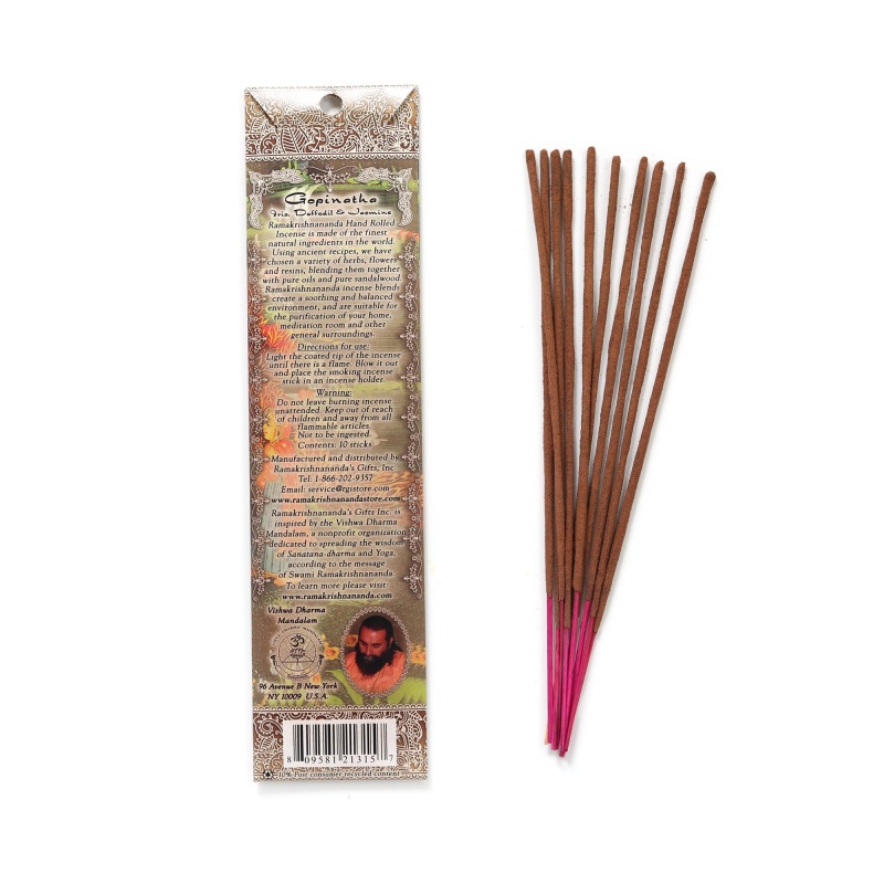 Incense Sticks Gopinatha - Iris Daffodil And Jasmine